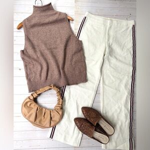 Maeve x Anthropologie textured trousers